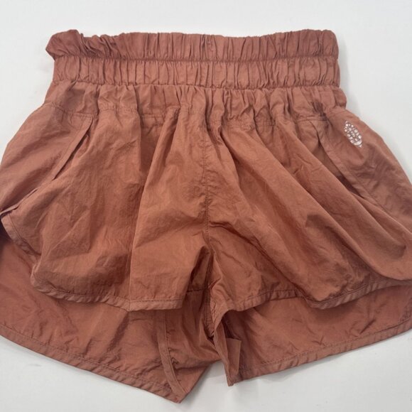 Free People Movement Shorts Womens Small Rust Orange Athletic The Way Home Lined - Picture 1 of 8